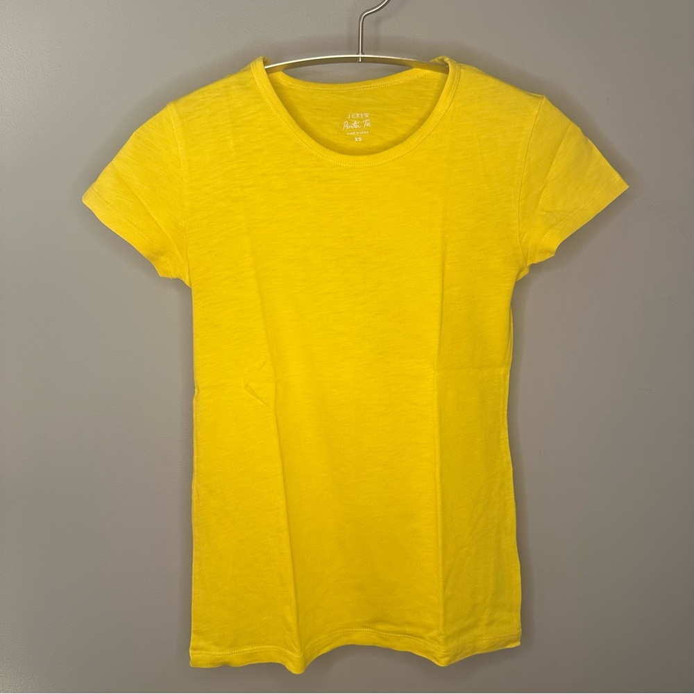 J. Crew Painter Tee Yellow Tee Shirt — Size XS